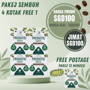 Sunnaherbs Kopi Prebiotik 5 KOTAK (4 + 1 PERCUMA)